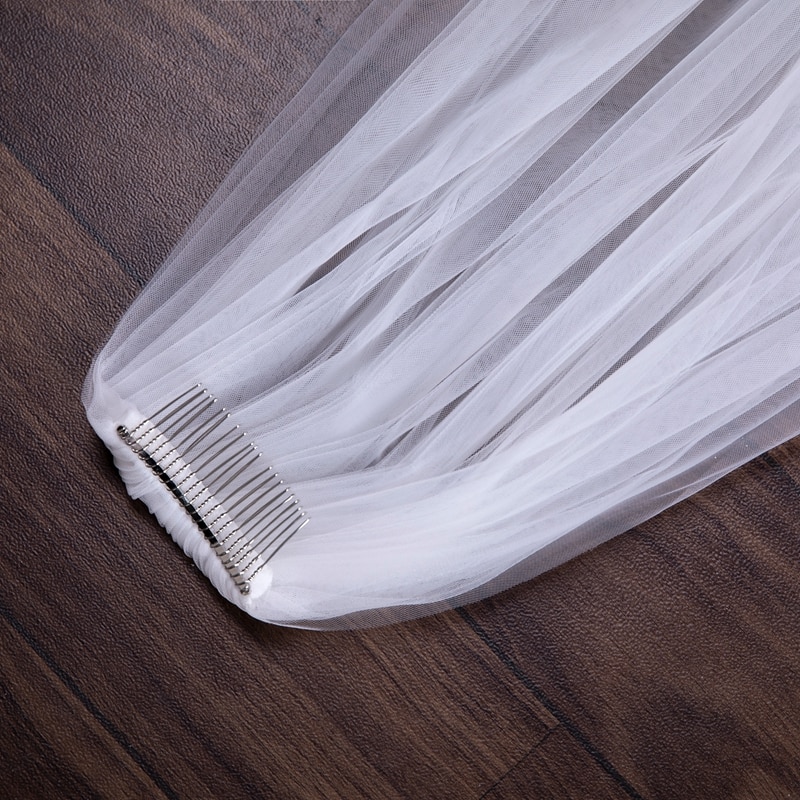 Wholesale Soft Tulle 3Meter 5Meter White Ivory Voile Mariee Long Wedding Veil With Metal Comb Bridal Headwear Vestido De Noiva Wholesale Soft Tulle 3Meter 5Meter White Ivory Voile Mariee Long Wedding Veil With Metal Comb Bridal Headwear Vestido De Noiva