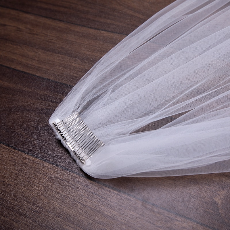 Wholesale Soft Tulle 3Meter 5Meter White Ivory Voile Mariee Long Wedding Veil With Metal Comb Bridal Headwear Vestido De Noiva Wholesale Soft Tulle 3Meter 5Meter White Ivory Voile Mariee Long Wedding Veil With Metal Comb Bridal Headwear Vestido De Noiva